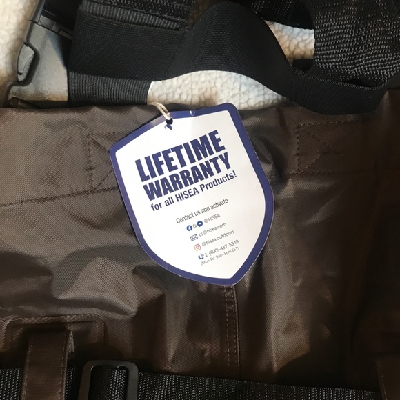 FishingSir PVC Chest Waders, Waterproof, BRN, Boot Size 7 - Picture 6 of 6